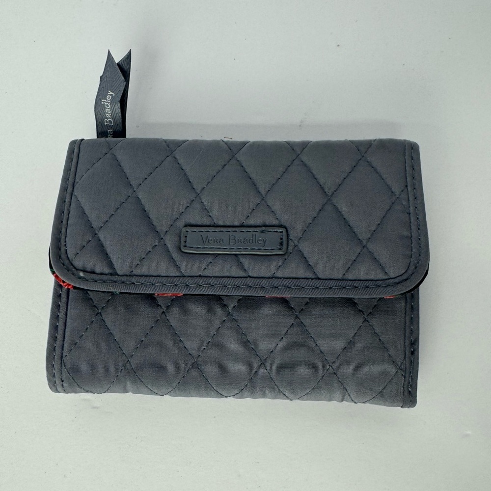 Vera Bradley Charcoal Quilted Wallet